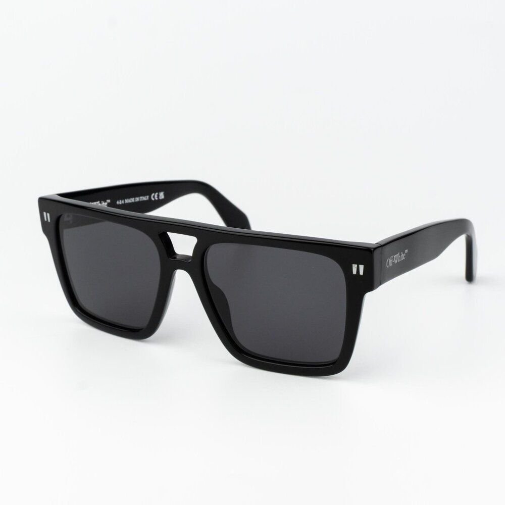 Off-White SPRINGFIELD Men Sunglasses Black Grey Square OERI133 SPRINGFIELD 1007